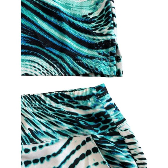 Tail Activewear 2PC Skort Set Womens Size Medium Golf Tennis Blue Green Golf - Picture 4 of 9